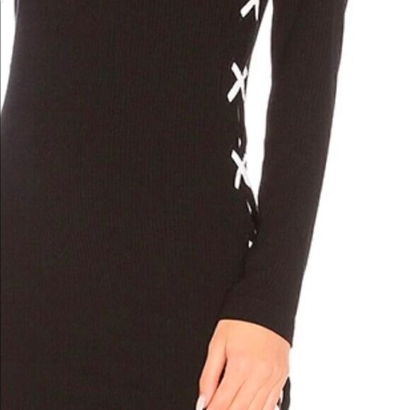 LNA Ruby Lace Up Sweater Dress BNWT - Picture 4 of 5